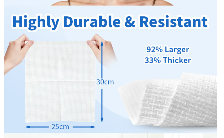 WOWOTEX Disposable Face Towels — 25 or 50 Count
