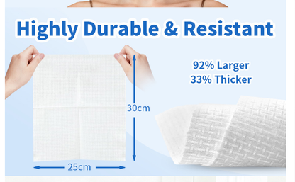 WOWOTEX Disposable Face Towels — 25 or 50 Count