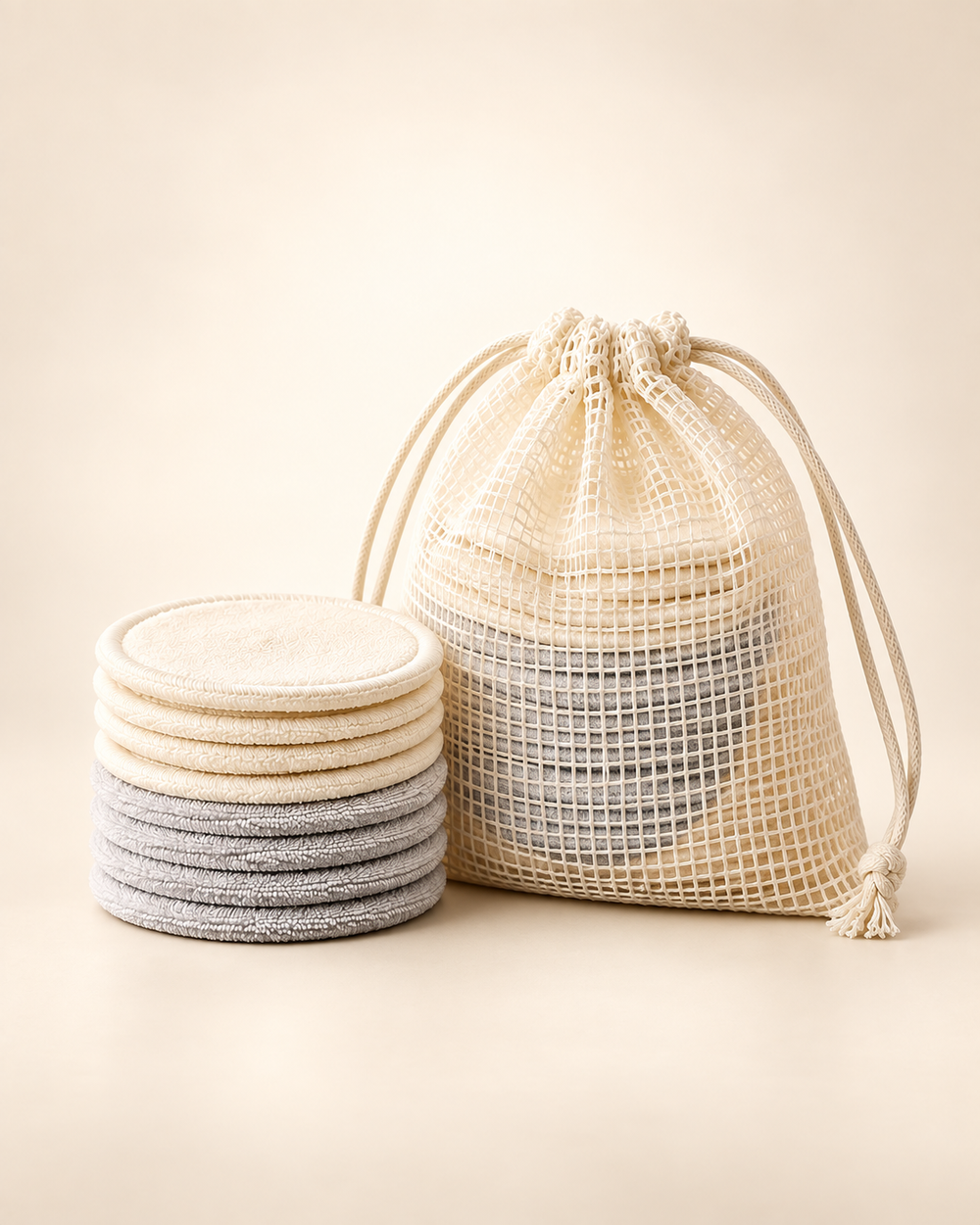 Nolera reusable cleansing pads included in the Complete Skin Routine Bundle