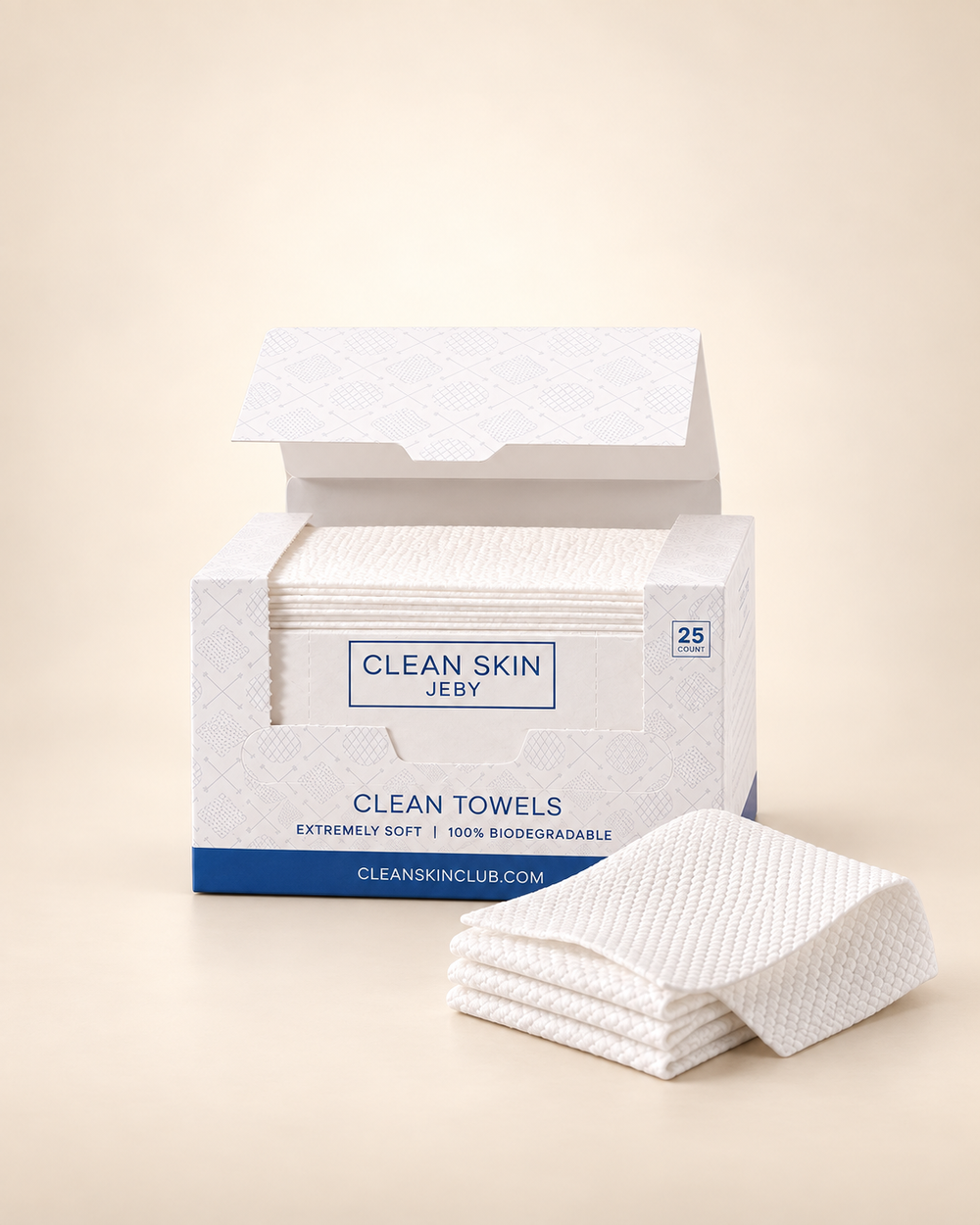 Nolera Single-Use Face Towels included in the Glow Routine Bundle
