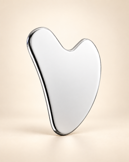 Nolera stainless steel gua sha included in the Glow Routine Bundle